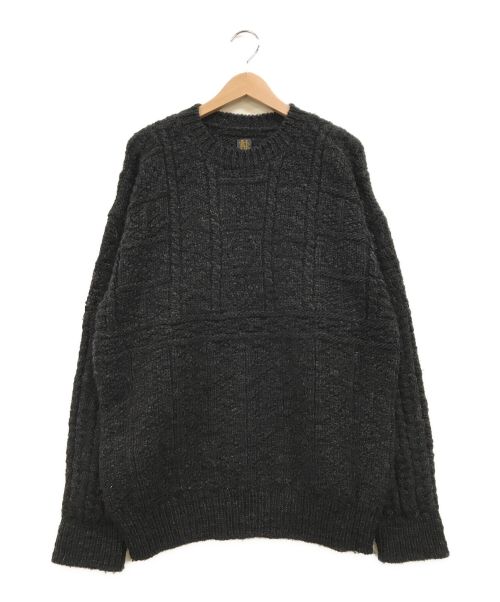 BATONER（バトナ―）BATONER (バトナ―) STEVEN ALAN (スティーブンアラン) GUERNSEY SWEATER チャコールグレー サイズ:4の古着・服飾アイテム