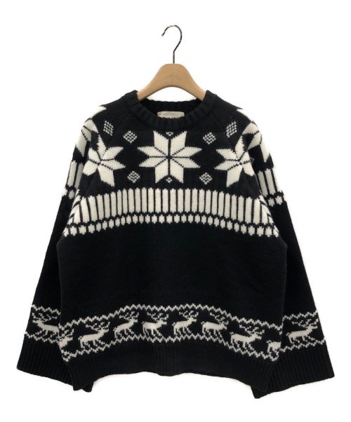 THE TOE（ザ トー）THE TOE (ザ トー) Cristal de neige knit ブラック サイズ:Sの古着・服飾アイテム