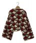 PHOTOCOPIEU（フォトコピュー）の古着「LOZENGE PATTERNBIGSLEEVE KNIT」｜レッド×ベージュ