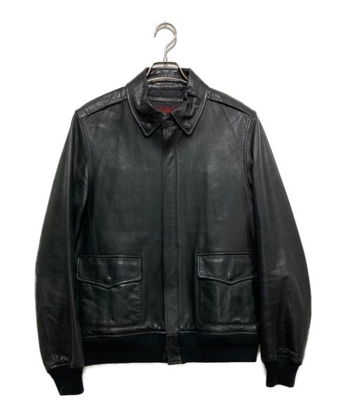 D'URBAN（ダーバン）D'URBAN (ダーバン) Ａ-2レザージャケット ブラック サイズ:ＬＬの古着・服飾アイテム