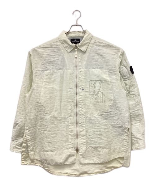 STONE ISLAND（ストーンアイランド）STONE ISLAND (ストーンアイランド) シャツジャケット アイボリー サイズ:52の古着・服飾アイテム