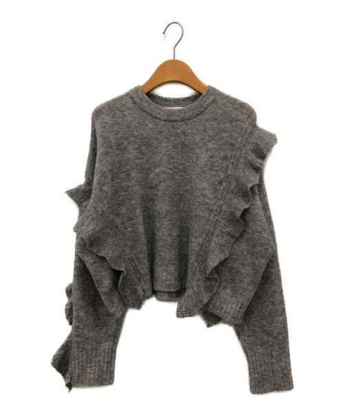 3.1 phillip lim（スリーワンフィリップリム）3.1 phillip lim (スリーワンフィリップリム) LOFTY RUFFLED SWEATER グレー サイズ:XSの古着・服飾アイテム