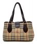 BURBERRY (バーバリー) ノバチェックハンドバッグ ブラウン：27000円