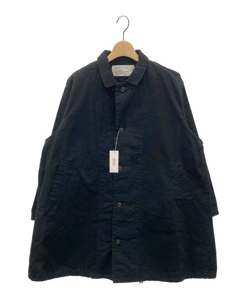 HARVESTY（ハーベスティー）HARVESTY (ハーベスティー) OVER HALF COAT ブラック サイズ:1の古着・服飾アイテム