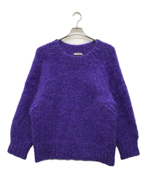 HAVEL studio（ハーヴェル スタジオ）HAVEL studio (ハーヴェル スタジオ) MOHAIR HAND KNIT PULLOVER パープル サイズ:なしの古着・服飾アイテム