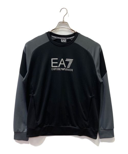 EA7（イーエーセブン）EA7 (イーエーセブン) CREW NECK SWEATSHIRT ブラック サイズ:L 未使用品の古着・服飾アイテム