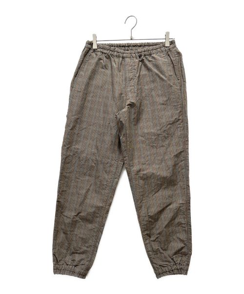 KOLOR（カラー）KOLOR (カラー) T/W トロピカル 1 TUCK TROUSERS ブラウン サイズ:1の古着・服飾アイテム