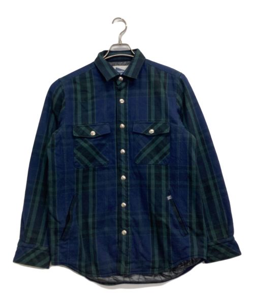 nonnative（ノンネイティブ）nonnative (ノンネイティブ) PILGRIM SURF+SUPPLY (ピルグリム サーフサプライ) WORKER PUFF SHIRT JACKET ネイビー サイズ:表記無の古着・服飾アイテム