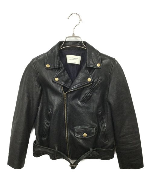 beautiful people（ビューティフルピープル）beautiful people (ビューティフルピープル) vintage leather riders jacket ブラック サイズ:130の古着・服飾アイテム