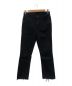 mother（マザー）の古着「INSIDER CROP STEP FRAY DENIM PANTS」｜ブラック