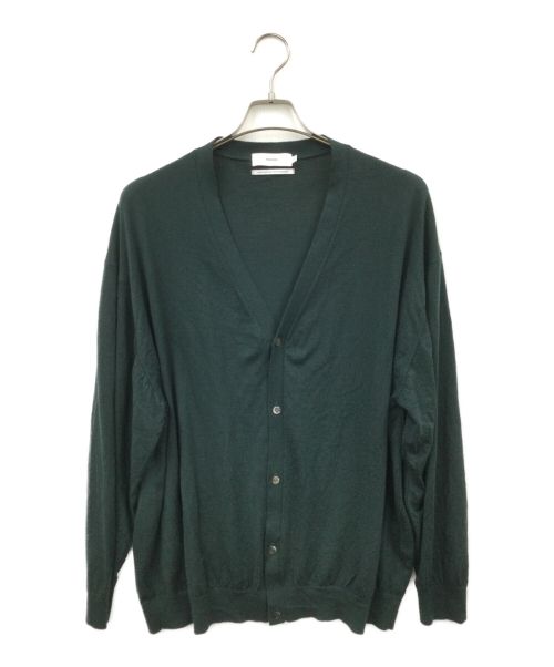 Graphpaper（グラフペーパー）Graphpaper (グラフペーパー) High Gauge Knit Cardigan グリーン サイズ:Fの古着・服飾アイテム