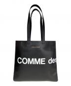 COMME des GARCONSコムデギャルソン）の古着「ロゴトートバッグ/HUGE LOGO」｜ブラック