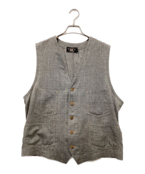 RRL（ダブルアールエル）RRL (ダブルアールエル) Irving Jaspe Work Vest グレー サイズ:Lの古着・服飾アイテム