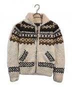 CHAMULA×RHC Ron Hermanチャムラ×アールエイチシー ロンハーマン）の古着「Fair Isle Zip Cardigan」｜アイボリー