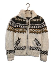 CHAMULA×RHC Ron Herman（チャムラ×アールエイチシー ロンハーマン）の古着「Fair Isle Zip Cardigan」｜アイボリー