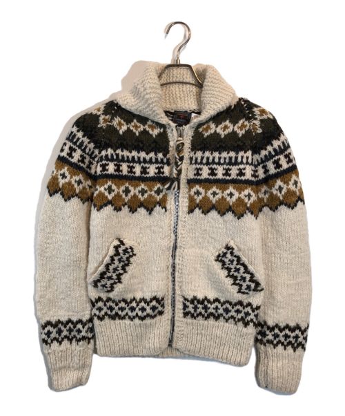 CHAMULA（チャムラ）CHAMULA (チャムラ) RHC Ron Herman (アールエイチシー ロンハーマン) Fair Isle Zip Cardigan アイボリー サイズ:-の古着・服飾アイテム