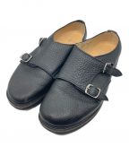 STOCK NO.ストックナンバー）の古着「DOUBLE MONK STRAP SHOES」｜ブラック