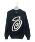 stussy（ステューシー）の古着「CURLY S SWEATER」｜ブラック