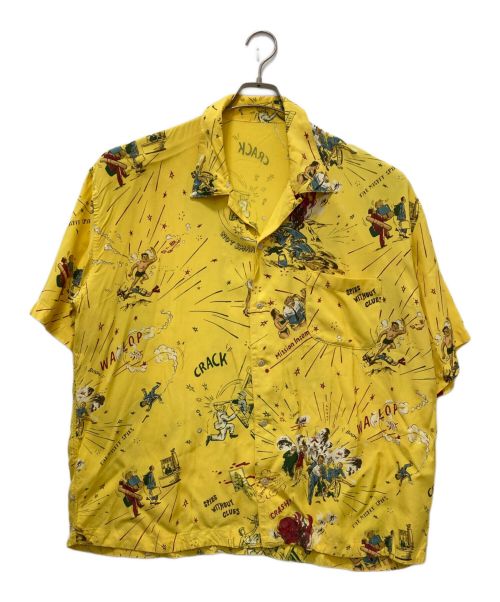 Porter Classic（ポータークラシック）Porter Classic (ポータークラシック) 落ちこぼれスパイ ALOHA SHIRT イエロー サイズ:Lの古着・服飾アイテム