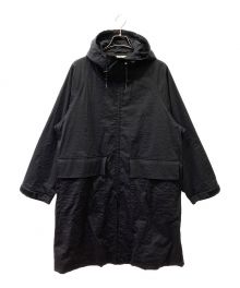 ATON（エイトン）の古着「High Streach Nylon Rain Parka」｜ブラック