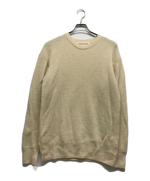 NICENESS（ナイスネス）NICENESS (ナイスネス) DECK SWEATTER GRAHAM NN アイボリー サイズ:Sの古着・服飾アイテム