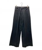 JOHN LAWRENCE SULLIVANジョンローレンスサリバン）の古着「Rigid Denim Wide Pants」｜ブラック