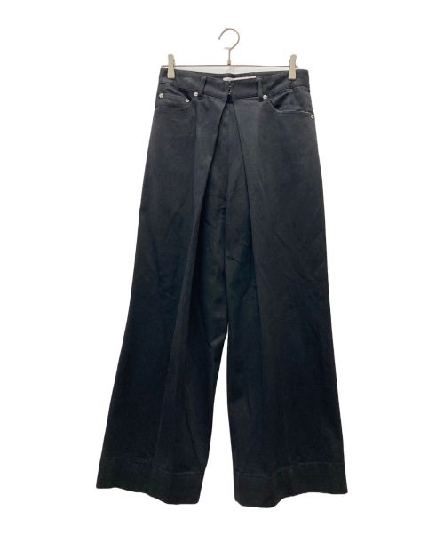 JOHN LAWRENCE SULLIVAN（ジョンローレンスサリバン）JOHN LAWRENCE SULLIVAN (ジョンローレンスサリバン) Rigid Denim Wide Pants ブラック サイズ:42の古着・服飾アイテム