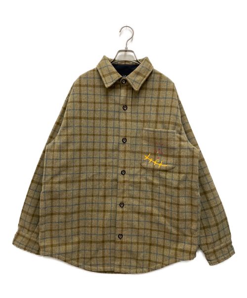 Travis Scott CACTUS JACK（トラヴィス・スコット カクタスジャック）Travis Scott Cactus Jack (トラヴィス・スコット カクタスジャック) Flannel Jacket ブラウン サイズ:XLの古着・服飾アイテム