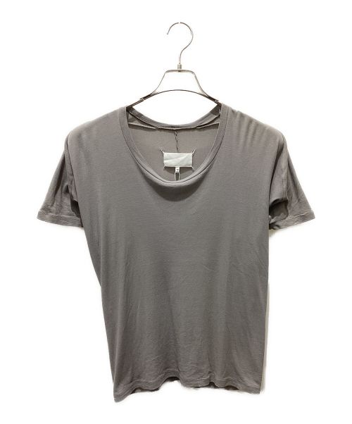 Maison Margiela（メゾンマルジェラ）Maison Margiela (メゾンマルジェラ) クルーネック ジャージー Tシャツ グレー サイズ:44の古着・服飾アイテム