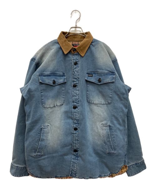 68&BROTHERS（68&ブラザーズ）68&BROTHERS (68&ブラザーズ) C.P.O Denim Shirts w/liner ブルー サイズ:XLの古着・服飾アイテム