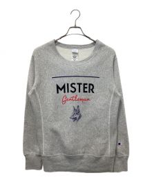 Champion REVERSE WEAVE×Mr.Gentleman（チャンピオン リバースウィーブ×ミスタージェントルマン）の古着「スウェット」｜グレー