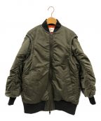 STUDIOUSステュディオス）の古着「Padded Bomber Jacket」｜オリーブ