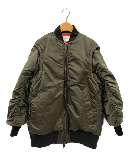 STUDIOUS（ステュディオス）STUDIOUS (ステュディオス) Padded Bomber Jacket オリーブ サイズ:FREEの古着・服飾アイテム