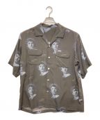 UNDERCOVERアンダーカバー）の古着「Cindy Sherman Print/SS Shirt」｜ブラック