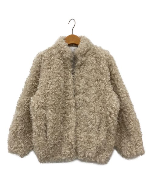 CLANE（クラネ）CLANE (クラネ) MINAMI TANAKA (ミナミ タナカ) CURL FUR SHORT COAT ベージュの古着・服飾アイテム