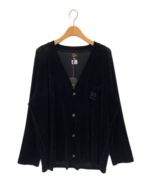 Needles（ニードルズ）Needles (ニードルズ) 別注 Nylon V/Neck Pocket Cardigan パープル サイズ:XLの古着・服飾アイテム