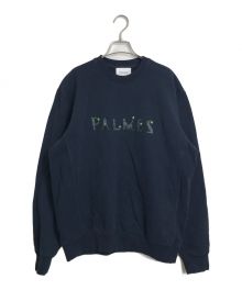 PALMES（PALMES）の古着「Letters Crewneck」｜ネイビー