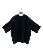 CLANEクラネ）の古着「BULKY LINE HALF SLEEVE TOPS」｜ブラック