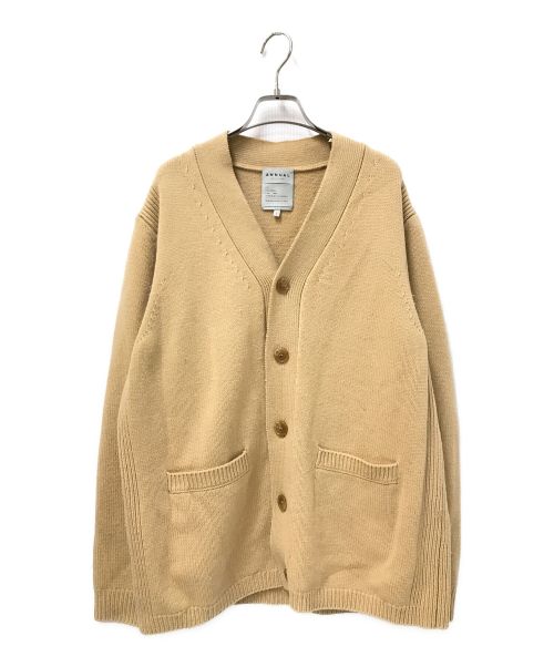 ANNUAL（アニュアル）ANNUAL (アニュアル) Line cardigan ベージュ サイズ:Lの古着・服飾アイテム