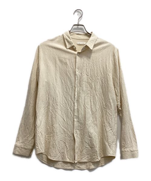 tilt the authentics（チルトザオーセンティックス）tilt the authentics (チルトザオーセンティックス) Silk Linen No Stitch Shirt アイボリー サイズ:3の古着・服飾アイテム