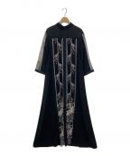 MURRALミューラル）の古着「Framed flower dress」｜ブラック