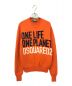 DSQUARED2（ディースクエアード）の古着「ONE LIFE ONE PLANETロゴニット」｜オレンジ