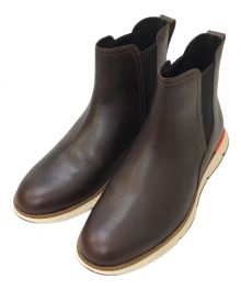 COLE HAAN（コールハーン）の古着「ゼログランド チェルシーブーツ」｜ブラウン