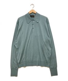 KAPTAIN SUNSHINE×JOHN SMEDLEY（キャプテンサンシャイン×ジョンスメドレー）の古着「1970 Dorset ニットポロ」｜ブルー