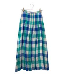 O'NEIL OF DUBLIN×RHC（オニールオブダブリン×ロンハーマン）の古着「Pleated Maxi Skirt」｜グリーン×ブルー