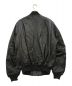 HOUSTON (ヒューストン) SHEEP LEATHER MA-1 FLIGHT JACKET ブラック サイズ:XL：20000円