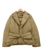 POLO RALPH LAURENポロ・ラルフローレン）の古着「Cropped padded jacket with belt」｜ベージュ