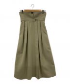 THE RERACS×editionザ リラクス×エディション）の古着「BALCOLLAR WRAP SKIRT」｜ベージュ