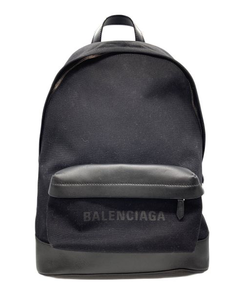 BALENCIAGA（バレンシアガ）BALENCIAGA (バレンシアガ) コットンキャンバス バックパック 392007 ブラックの古着・服飾アイテム