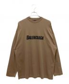 BALENCIAGAバレンシアガ）の古着「オーバーサイズド クラッシュロングTシャツ」｜ブラウン